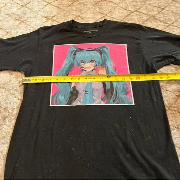Hatsune Miku Digital Popstar Shirt M Black Short Sleeve T-shirt Anime Crypton - Picture 5 of 6
